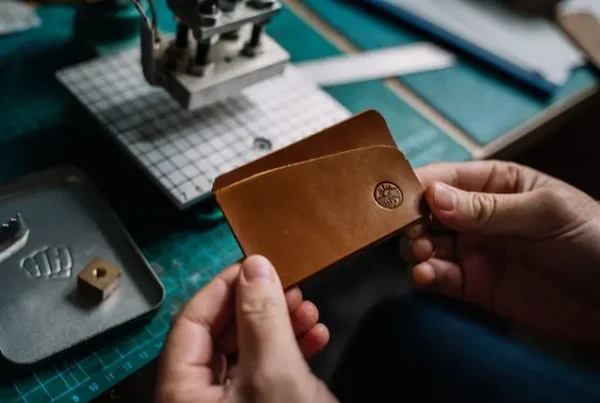 Leather Card Holder Embossed